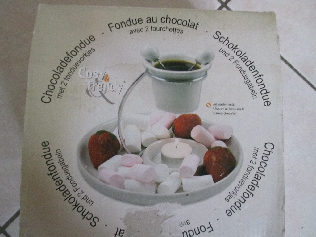 Fondue au chocolat douillette et tendance pour deux, Enlèvement ou Envoi, Comme neuf