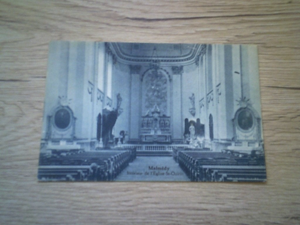 MALMEDY: Intérieur de l'Eglise St Quirin, Enlèvement ou Envoi, 1920 à 1940, Affranchie, Liège