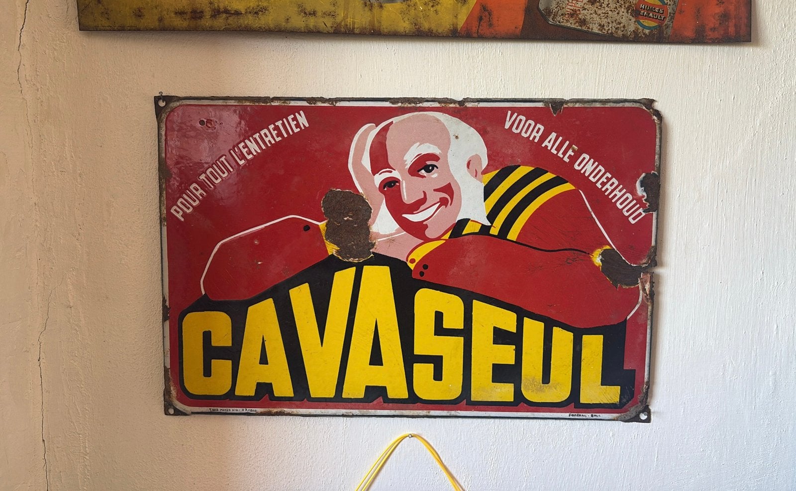 Cavaseul emaille reclame, Enlèvement ou Envoi, Panneau publicitaire