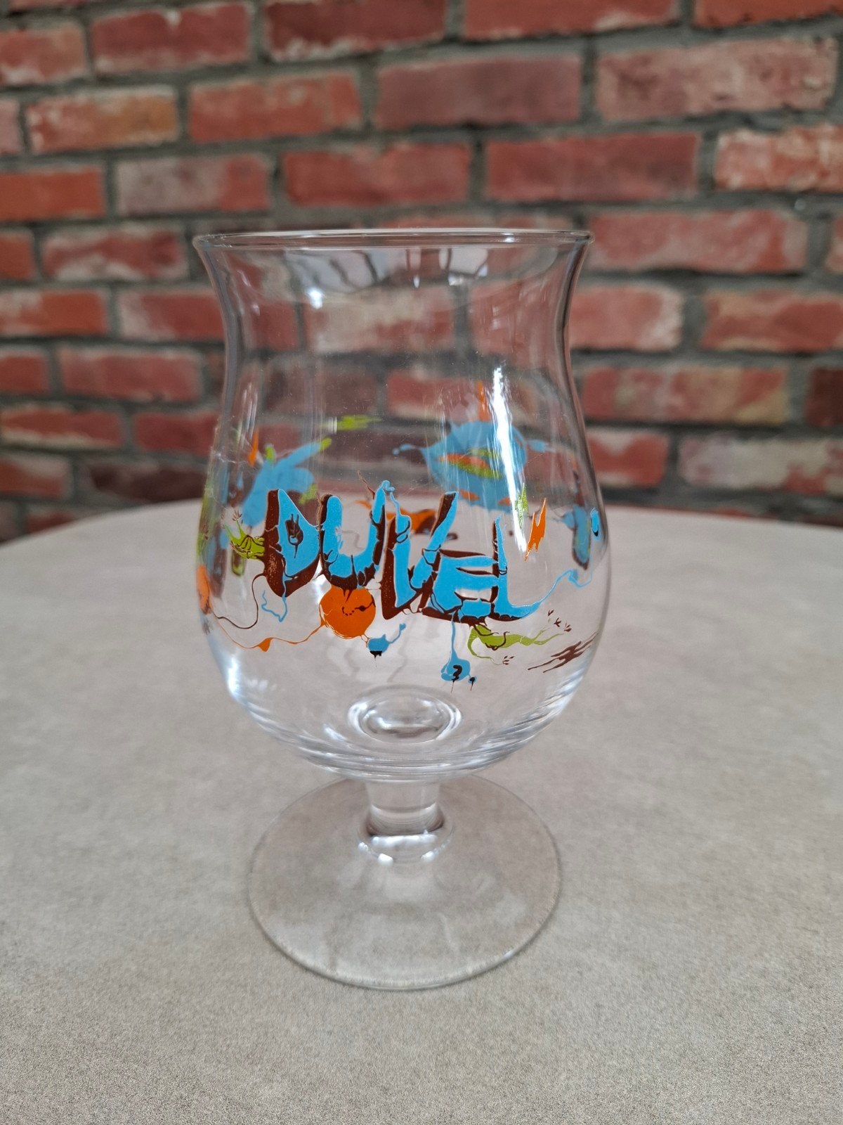 Duvel glas Yan Sorgi, Verzamelen, Biermerken, Ophalen of Verzenden, Nieuw, Glas of Glazen, Duvel