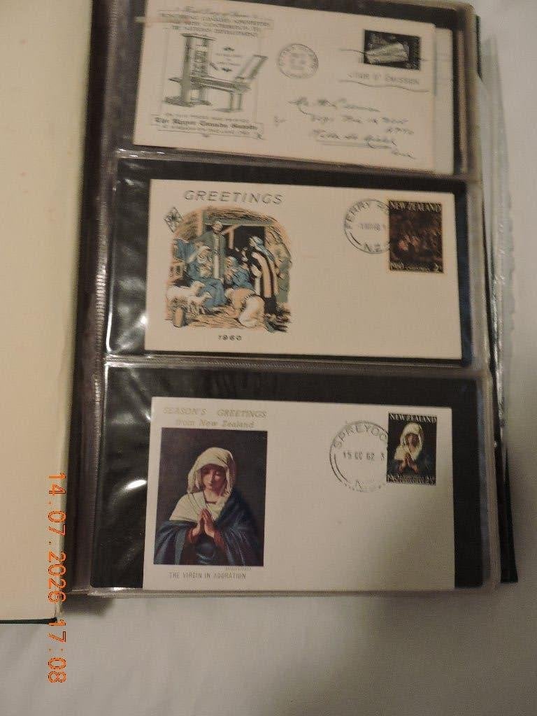 postzegels FDC USA en Nieuw Zeeland, Verzenden