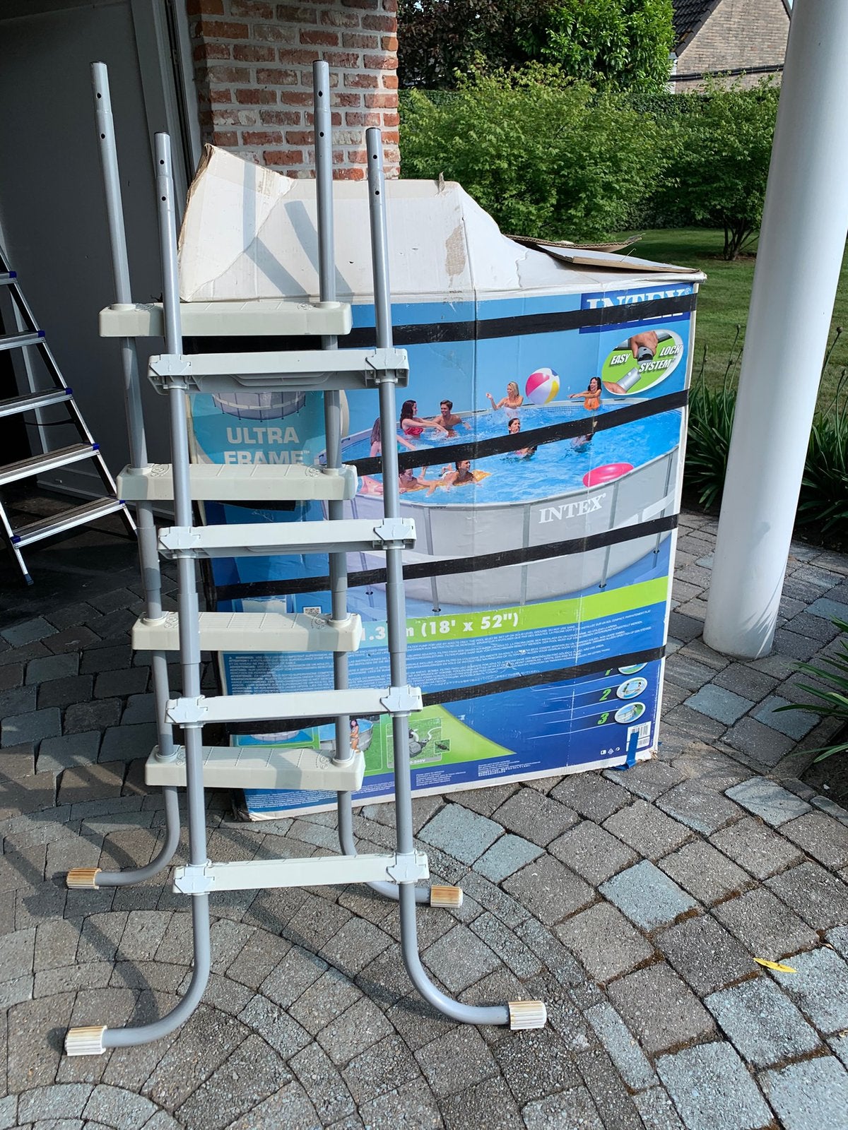Zwembad, Ophalen, Gebruikt, Afdekzeil