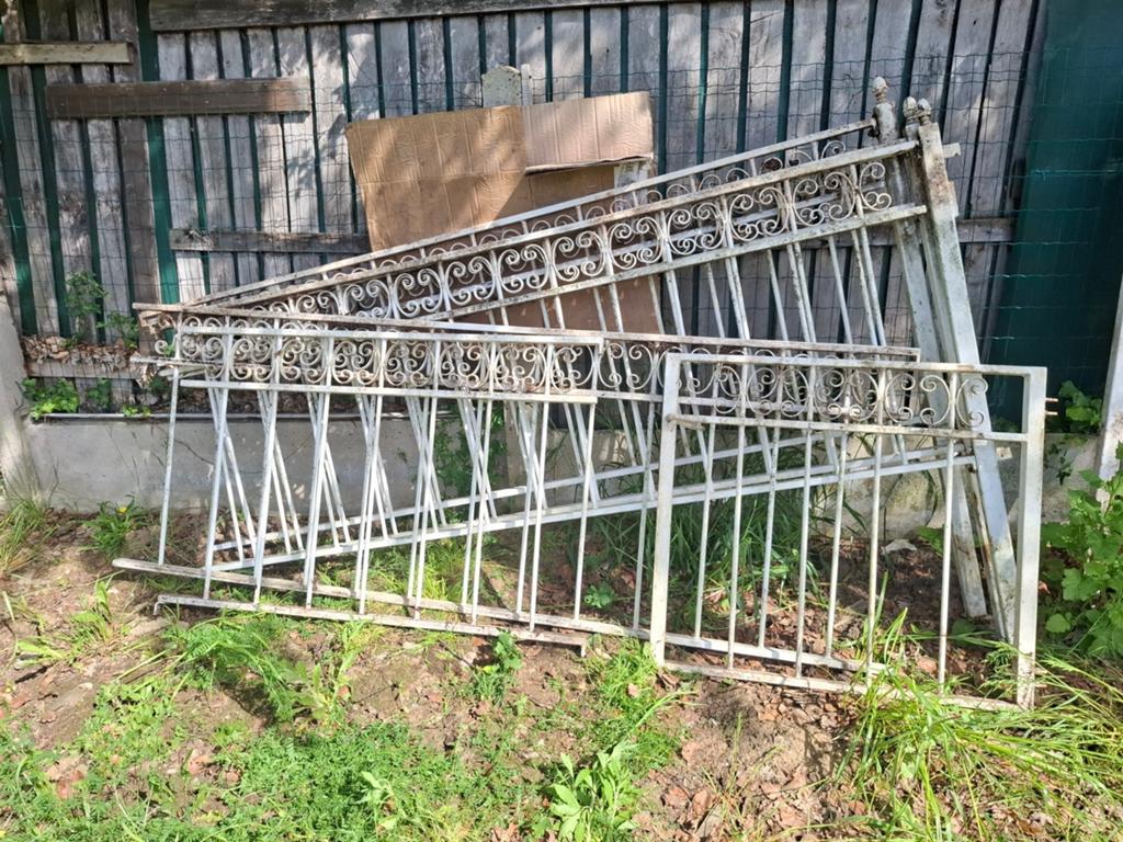 Smeedijzer tuinhek met poortje, Tuin en Terras, Ophalen, Tuinhek