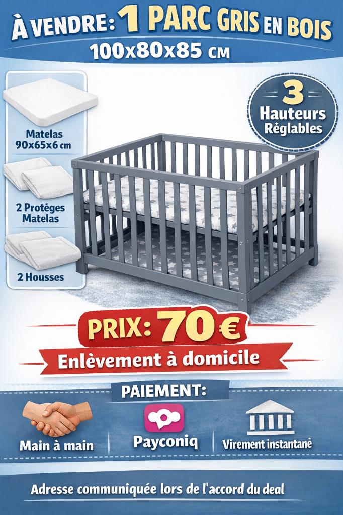 Bébé - Parc + accessoires, Enlèvement, Utilisé, Autres types