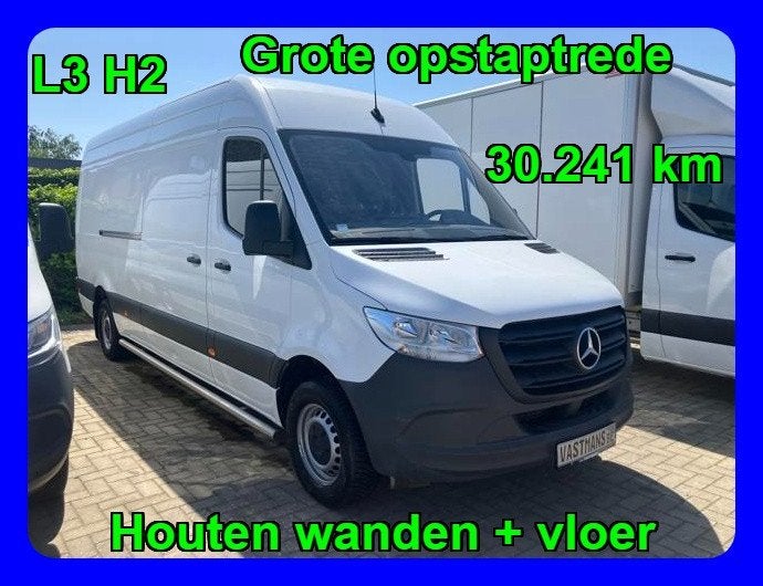 Mercedes-Benz Sprinter 315 29.500 €+BTW L3 H2 L3H2 30.241 km, 1951 cc, 4 cilinders, 2000 kg, Wit