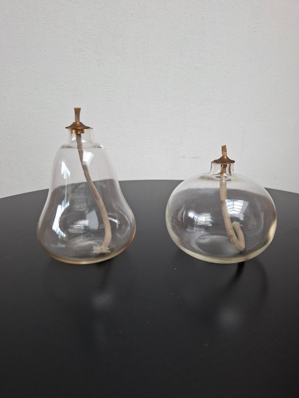 duo van olielampen, Antiek en Kunst, Antiek | Verlichting, Ophalen of Verzenden