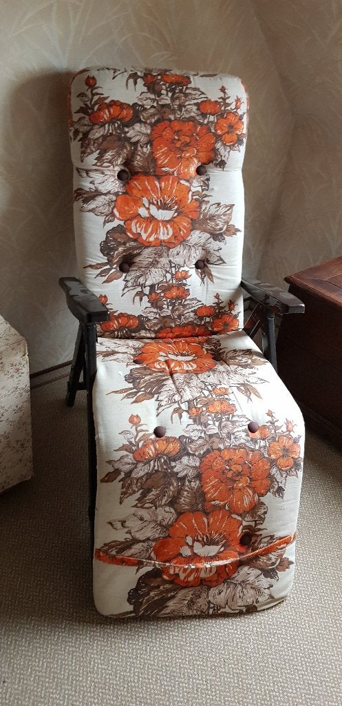 Fauteuil relax avec coussin, Enlèvement, Utilisé