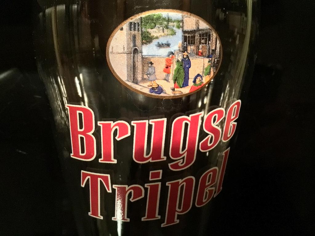 1 verre à bière triple Bruges - L’Arbre D’Or Bruges, Enlèvement ou Envoi