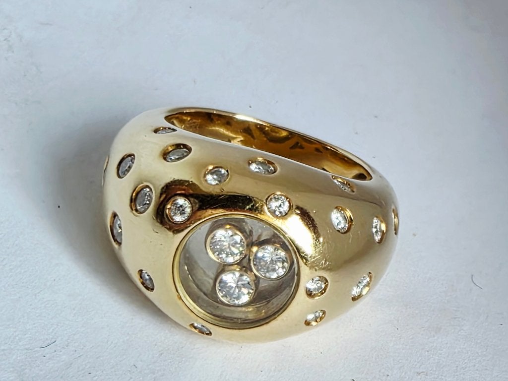 Chopard Happy Diamonds massieve ring met diamanten, Handtassen en Accessoires, Ringen, Ophalen of Verzenden, Met edelsteen, Dame