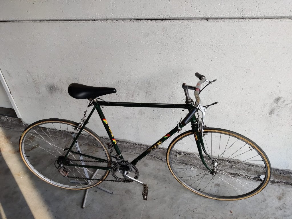 Vintage koersfiets recht stuur, Fietsen en Brommers, Fietsen | Heren | Sportfietsen en Toerfietsen, 28 inch, Gebruikt, 10 tot 15 versnellingen