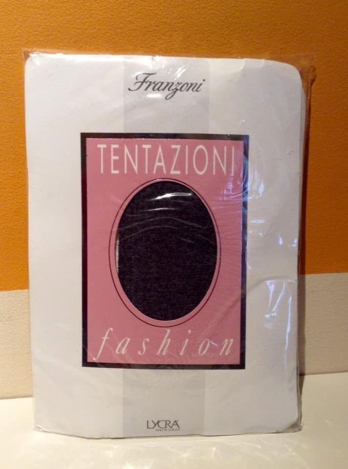 Collants vintage  Franzoni TENTAZIONI - Taille 4 - Neuf, Enlèvement ou Envoi, Neuf, Noir, Panty