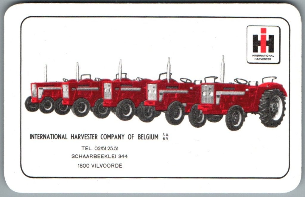 speelkaart - LK15140 - Harvester co Belgium, Verzamelen, Speelkaarten, Jokers en Kwartetten, Zo goed als nieuw, Speelkaart(en)