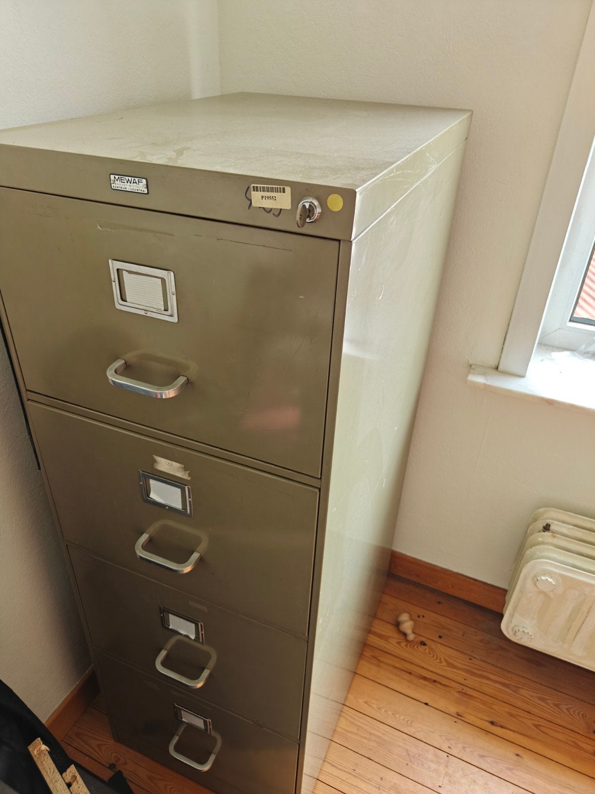 Vintage Mewaf metalen archiefkast, Ophalen