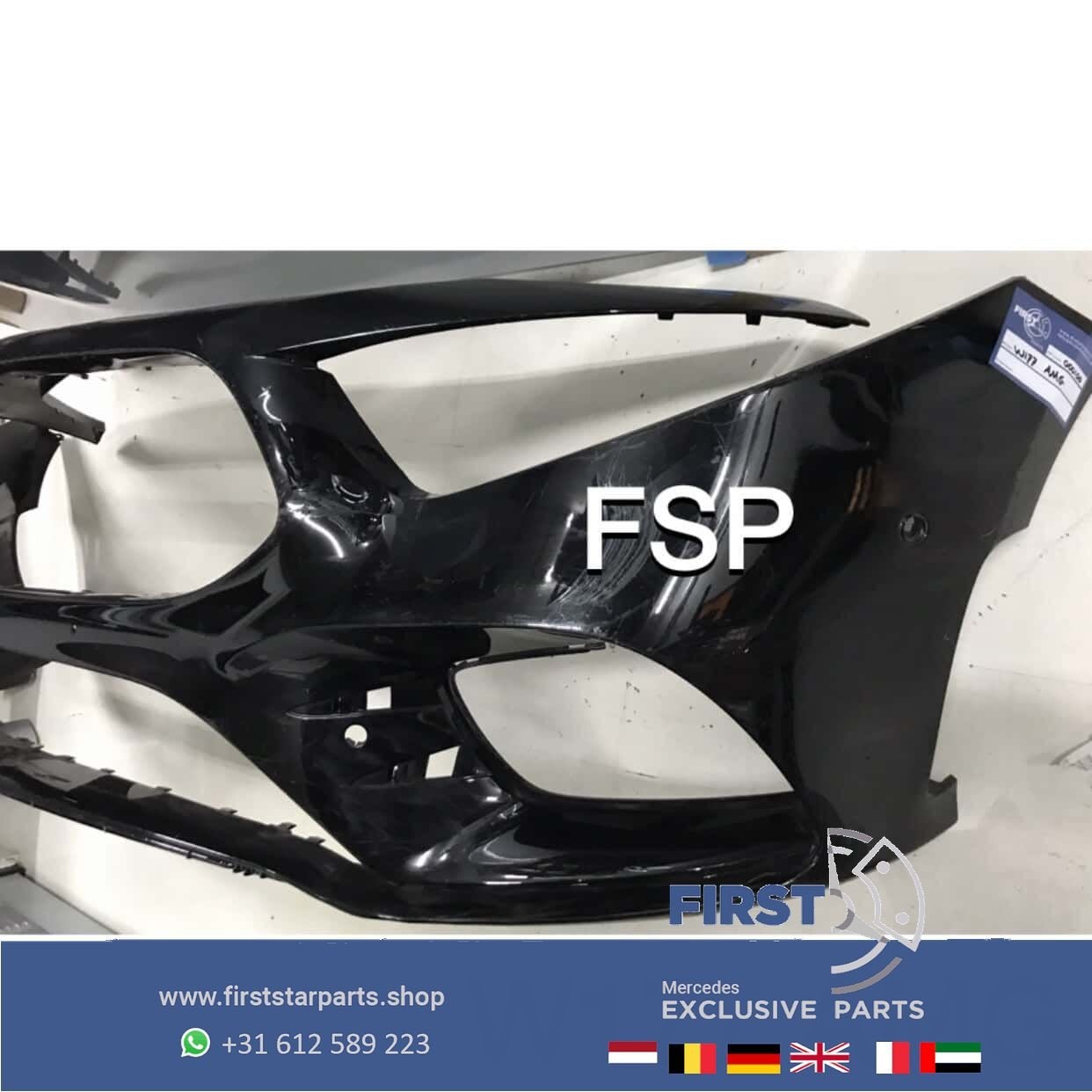 W177 AMG VOORBUMPER A35 Mercedes A Klasse 2018-2021 ZWART OR, Gebruikt, -, Voor, Ophalen of Verzenden