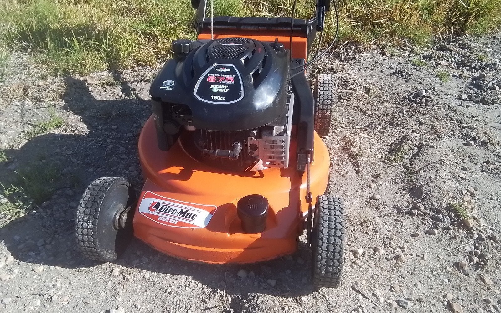 grasmaaier oleo-mac te koop., Tuin en Terras, Grasmaaiers, Ophalen, Opvangzak