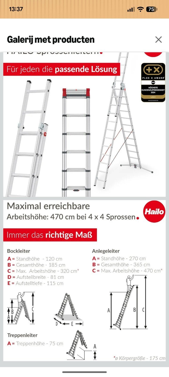 hailo vouwladder... NIEUW !, Doe-het-zelf en Bouw, Ladders en Trappen, Ophalen, Nieuw, Ladder, Opvouwbaar of Inschuifbaar