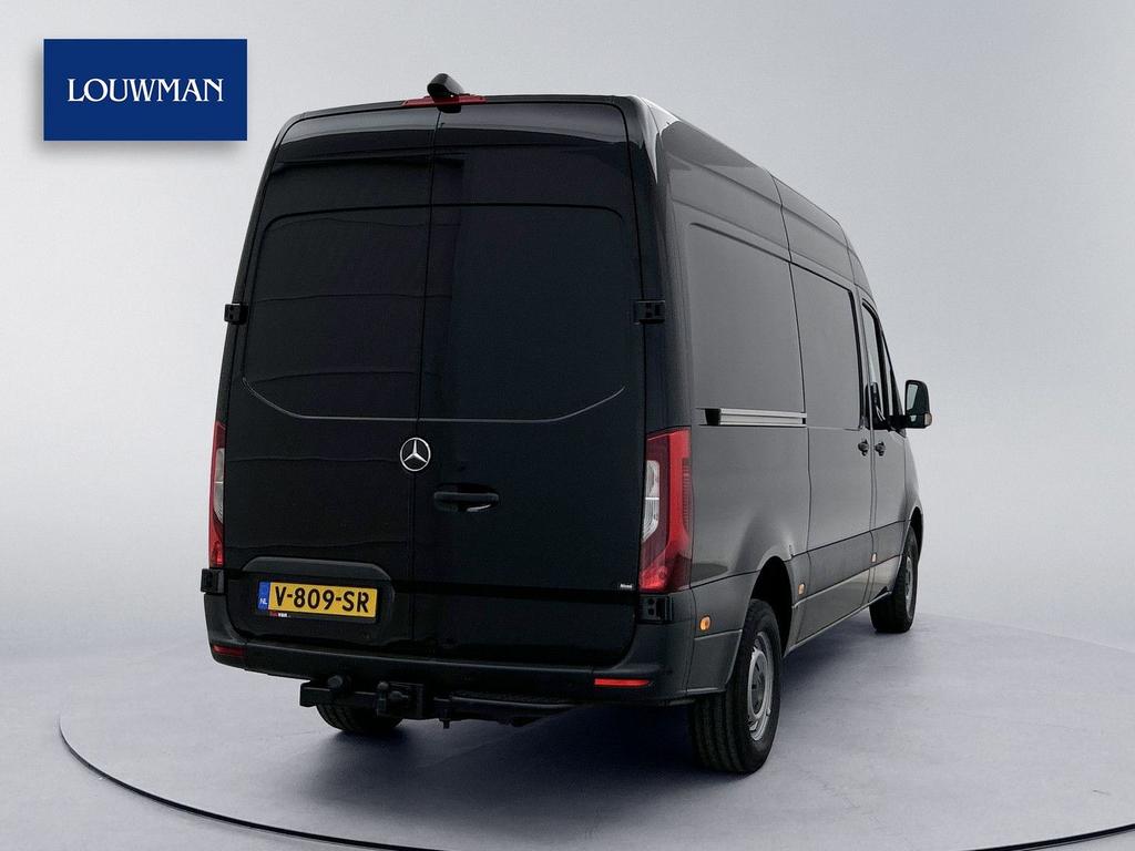 Mercedes-Benz Sprinter 319 3.0 CDI L2H2 V6 Led v+a Navigatie, Auto's, Automaat, Zwart, Mercedes-Benz, Bedrijf