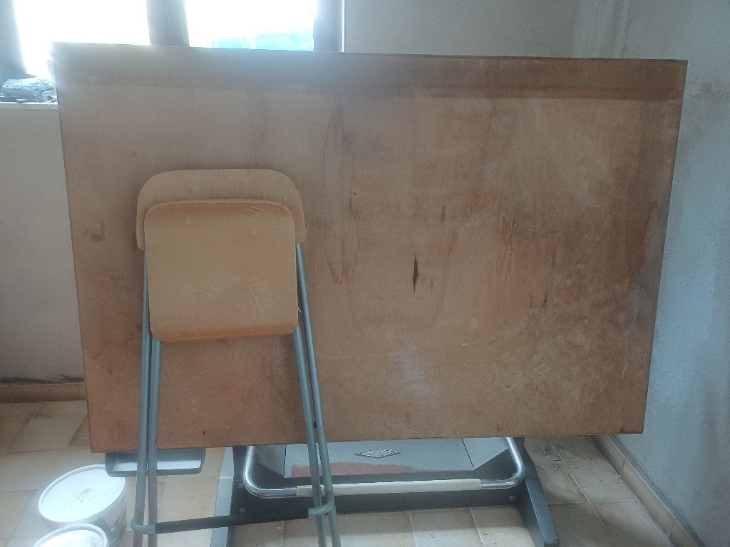 Tekentafel Bieffe vintage, Doe-het-zelf en Bouw, Tekentafels, Ophalen, Gebruikt, 130 tot 150 cm