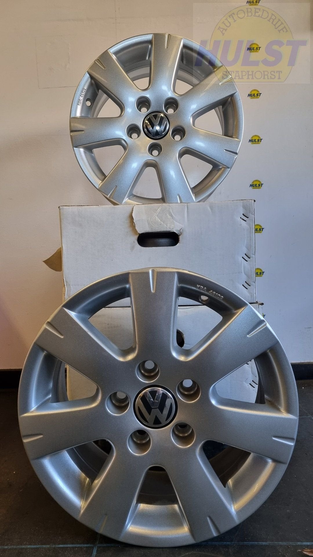 Set originele VW velgen 6,5x15, Auto-onderdelen, Banden en Velgen, Ophalen, 15 inch, Velg(en), -