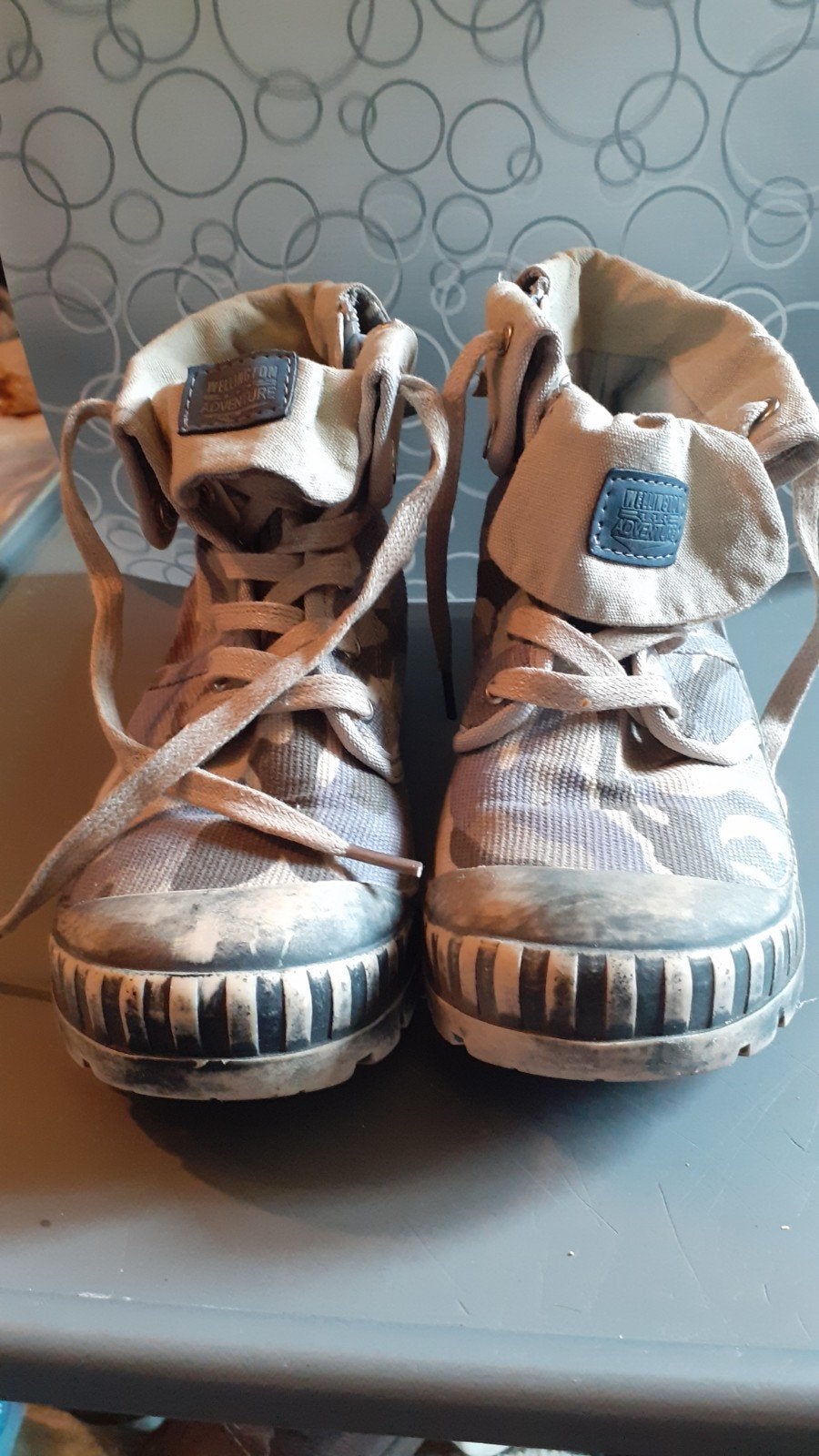 paire de bottines montantes toile camouflage pointure 36, Kinderen en Baby's, Babykleding | Schoentjes en Sokjes, Ophalen of Verzenden