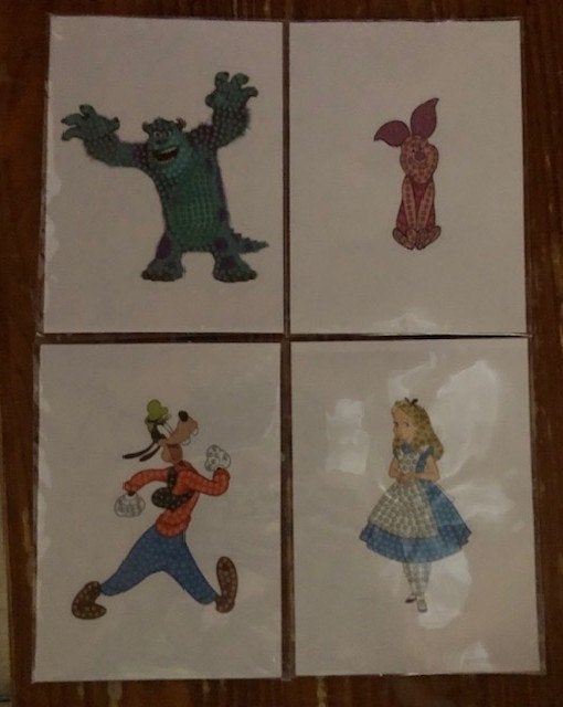100 jaar disney diamond painting stickers 4 stuks, Ophalen of Verzenden, Nieuw