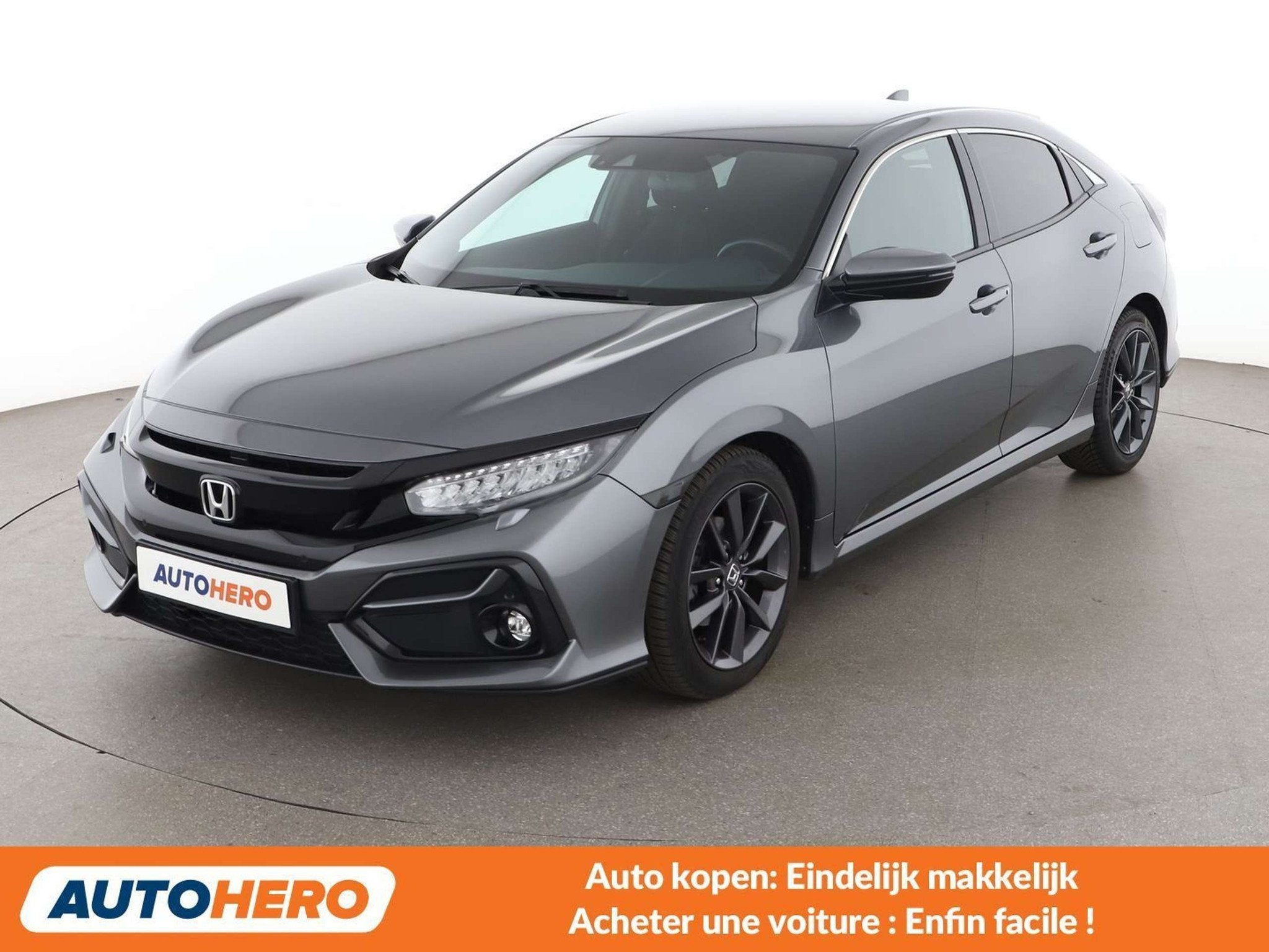 Honda Civic 1.0 VTEC Elegance (année de construction 2021), Autos, Argent ou Gris, Achat, Noir, 126 ch