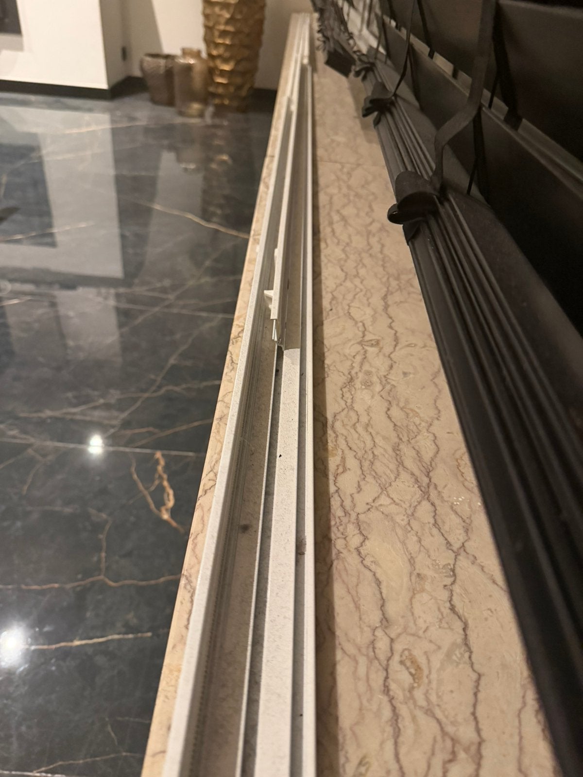 Gordijnrails 5m, Huis en Inrichting, Stoffering | Gordijnen en Lamellen, Ophalen, Zo goed als nieuw, Vitrage