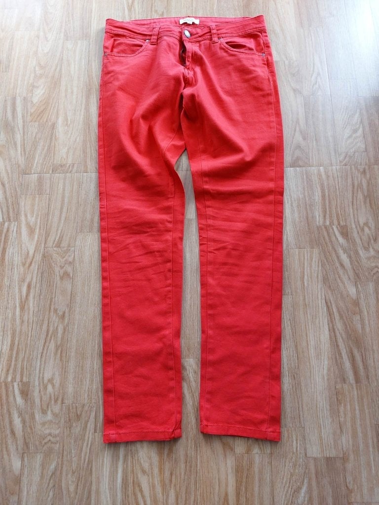 Dames Broek, Ophalen of Verzenden, Zo goed als nieuw, Maat 38/40 (M), Rood
