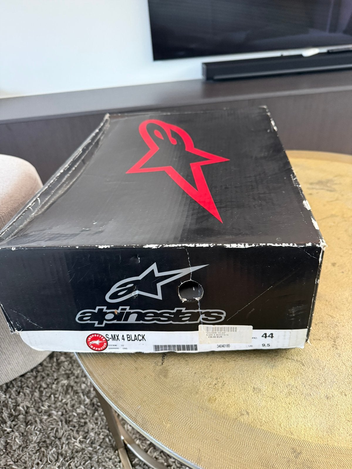Alpinestars S-MX4 en parfait état, Motos, Enlèvement, Seconde main, Hommes, Bottes