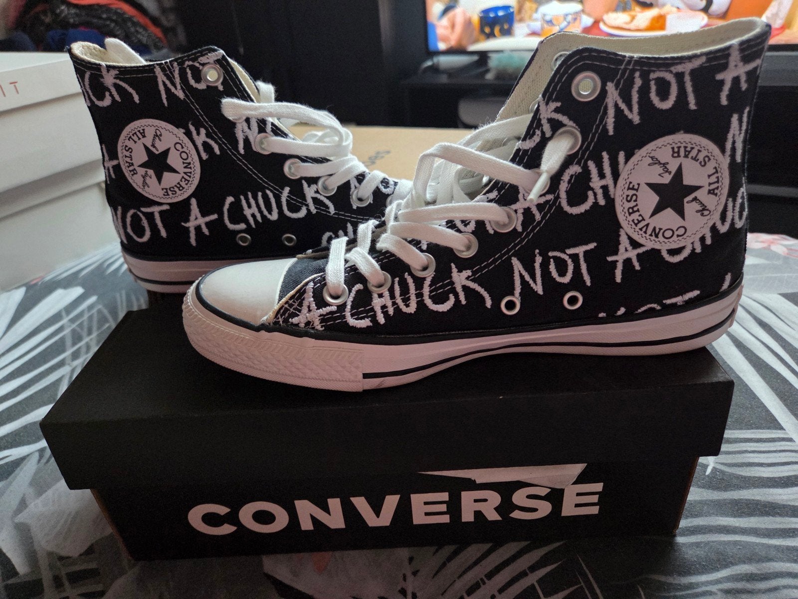 Converse noir et blanche pointure 39.5, VANS /ALL-STAR Converse, Enlèvement ou Envoi, Sneakers et Baskets, Comme neuf