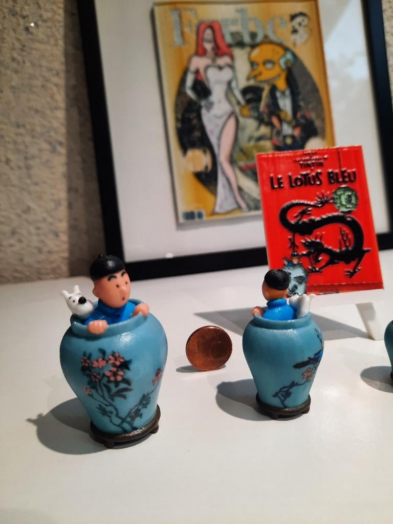 Ppotiche Tintin Le Lotus Bleu réalisation artisanale, Enlèvement ou Envoi, Tintin, Neuf, Statue ou Figurine