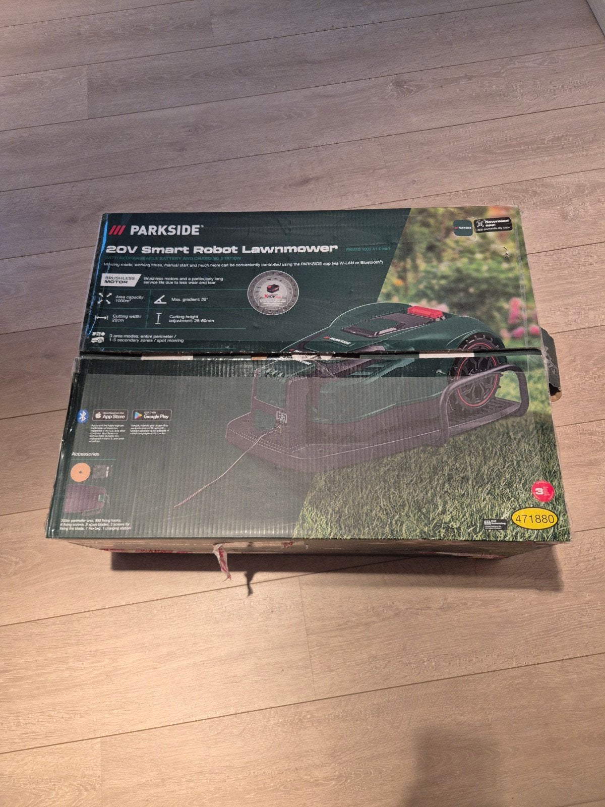 Tondeuse à gazon robotique Parkside v20 471880, Enlèvement