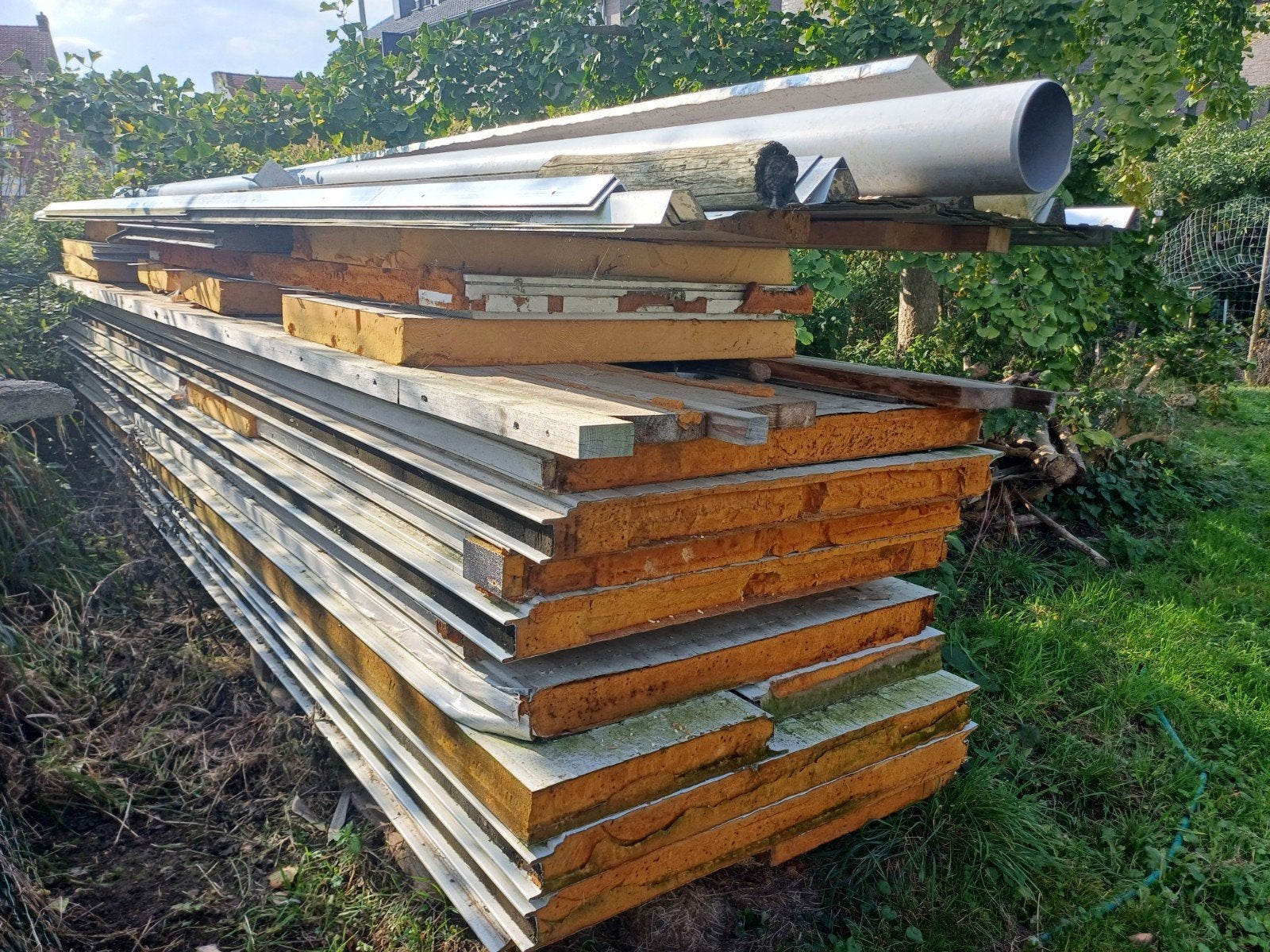Volière - Tuinhuis in sandwichpanelen., Ophalen, Metaal, Volière