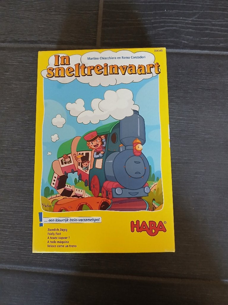 In sneltreinvaart Haba, Kinderen en Baby's, Speelgoed | Overig, Ophalen, Gebruikt