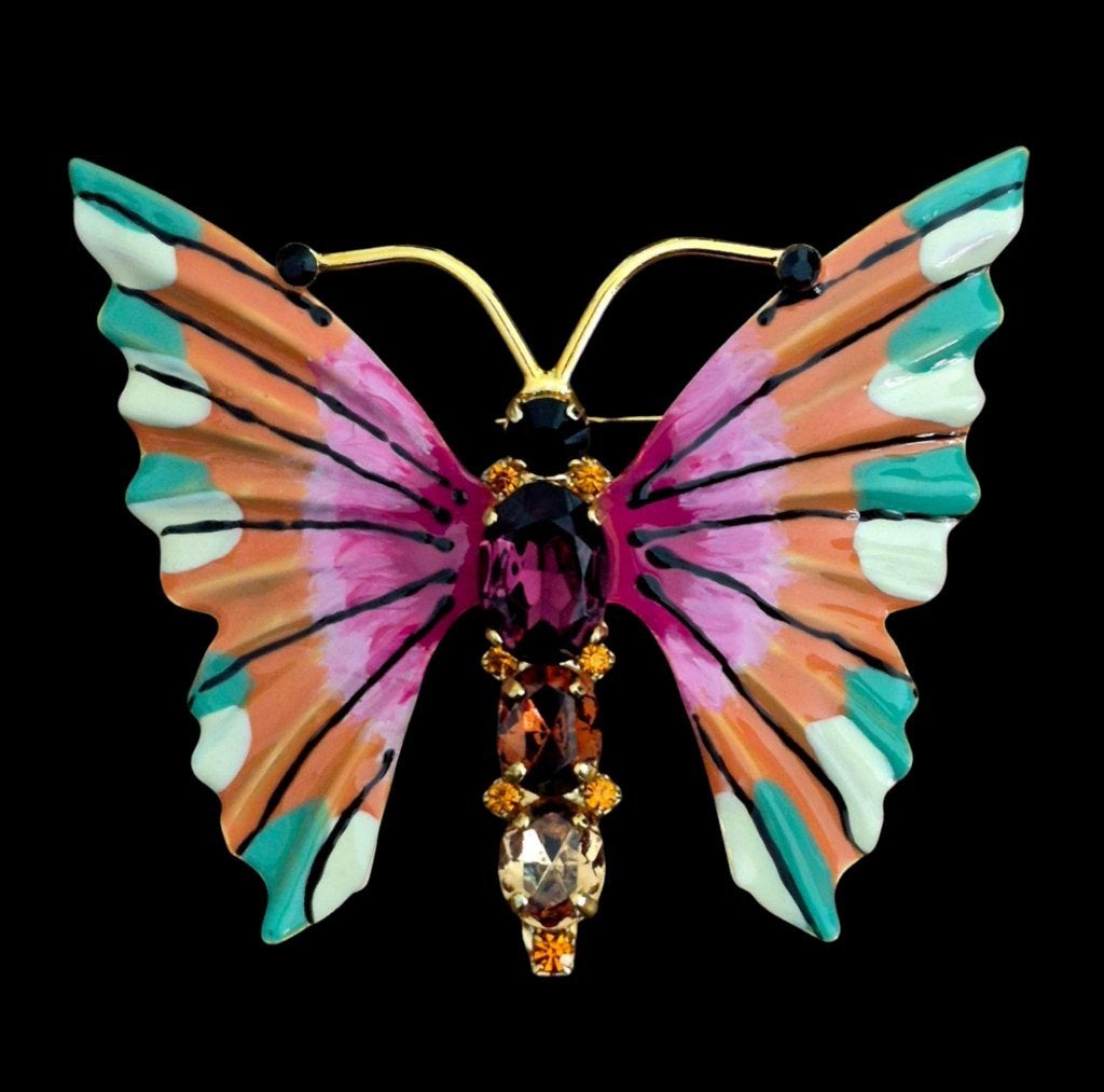 Broche papillon Anne Fontaine de 6,5 cm, Enlèvement