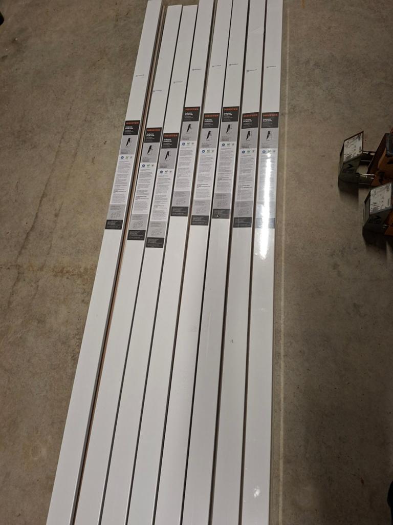 Plinthes Meister - 3PK - blanches - 75m, Maison & Meubles, Enlèvement