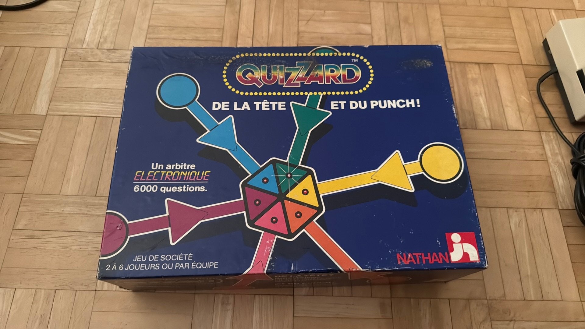 Jeu de société vintage Quizzard, Trois ou quatre joueurs, Enlèvement, Utilisé