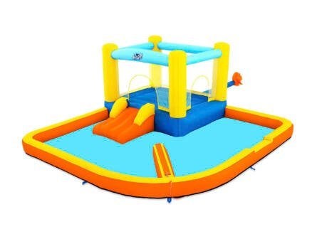 H2OGO! Beach Bounce Opblaasbaar Mega Waterpark zwembad, Jardin & Terrasse, Enlèvement, Comme neuf, Carré, Piscine gonflable