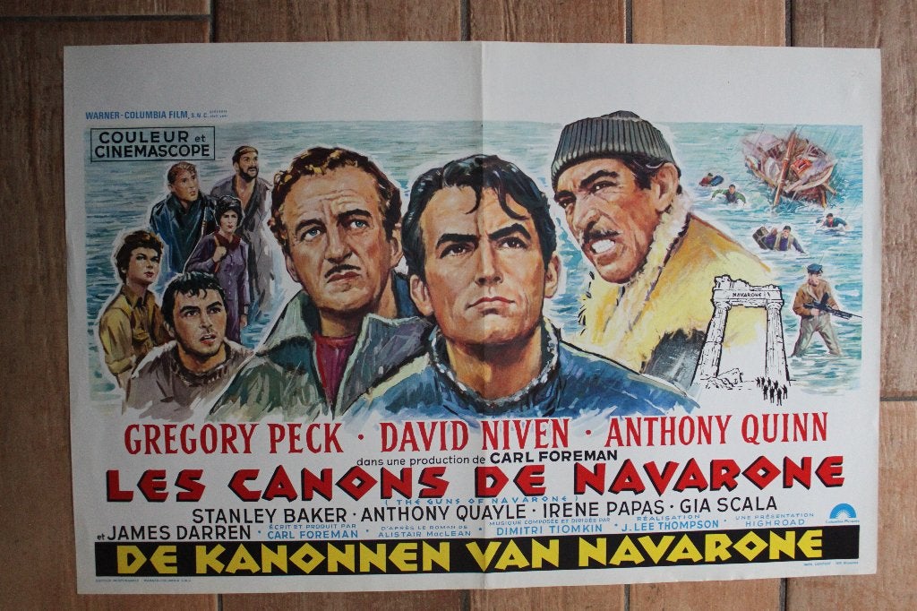 filmaffiche The Guns Of Navarone filmposter, Enlèvement ou Envoi, Rectangulaire horizontal, A1 jusqu'à A3, Comme neuf