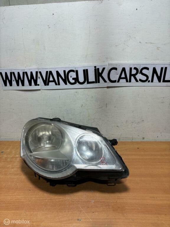 Koplamp rechts origineel rechts Volkswagen Polo 9N3 (, Gebruikt, Volkswagen, Ophalen of Verzenden, Volkswagen