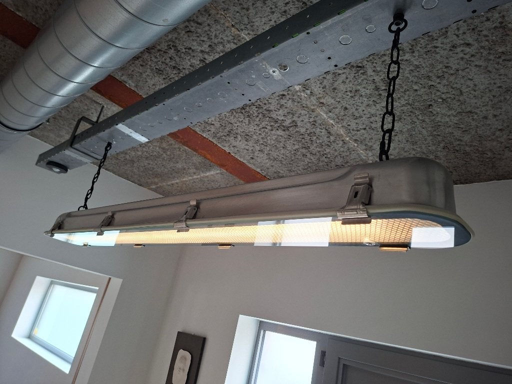 Lampe suspendue Zuiver G.T.A. XL Nickel LED, Maison & Meubles, Neuf, Autres culots, Enlèvement, Industrieel, design, vintage, pooltafel, billard