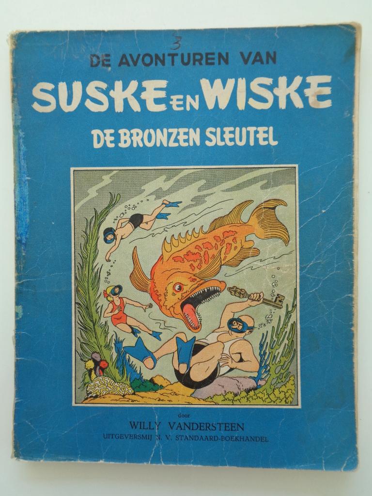 Suske en Wiske - De Bronzen Sleutel (1e druk 1952), Boeken, Ophalen of Verzenden