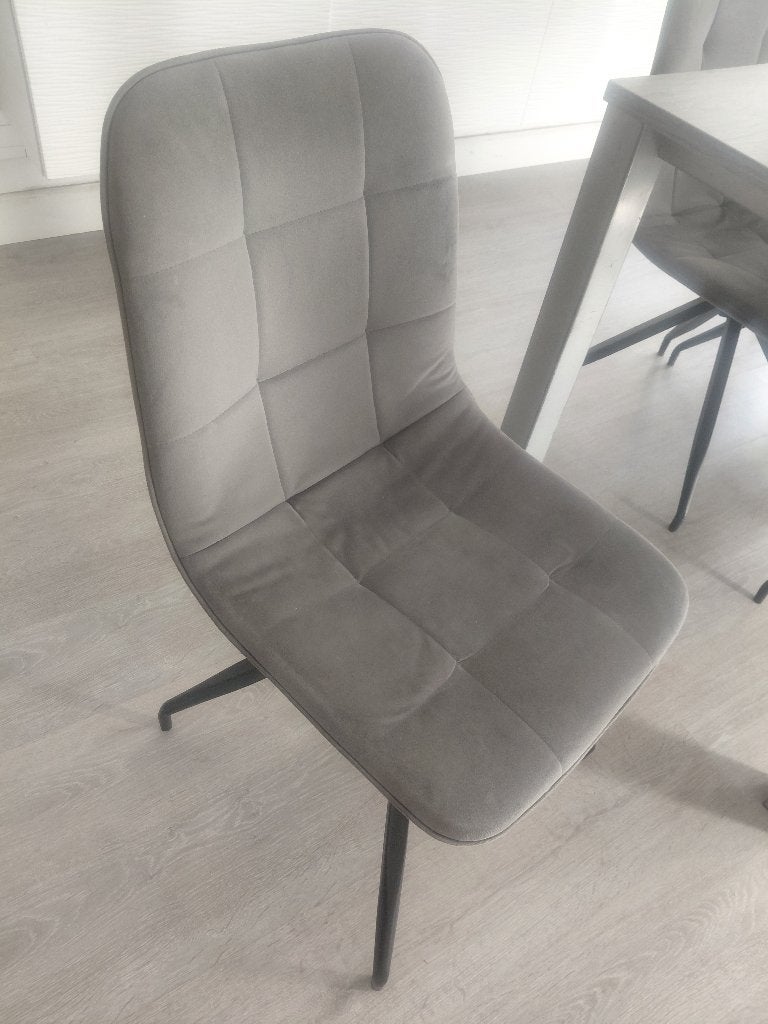 chaises de salle à manger, Maison & Meubles, Gris, Enlèvement, Tissus, Cinq, Six Chaises ou plus