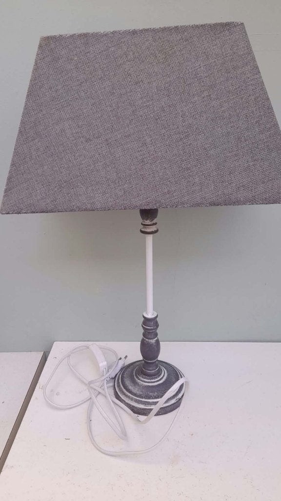 Staande lamp 60 watt, Huis en Inrichting, Grijs, Ophalen, Zo goed als nieuw