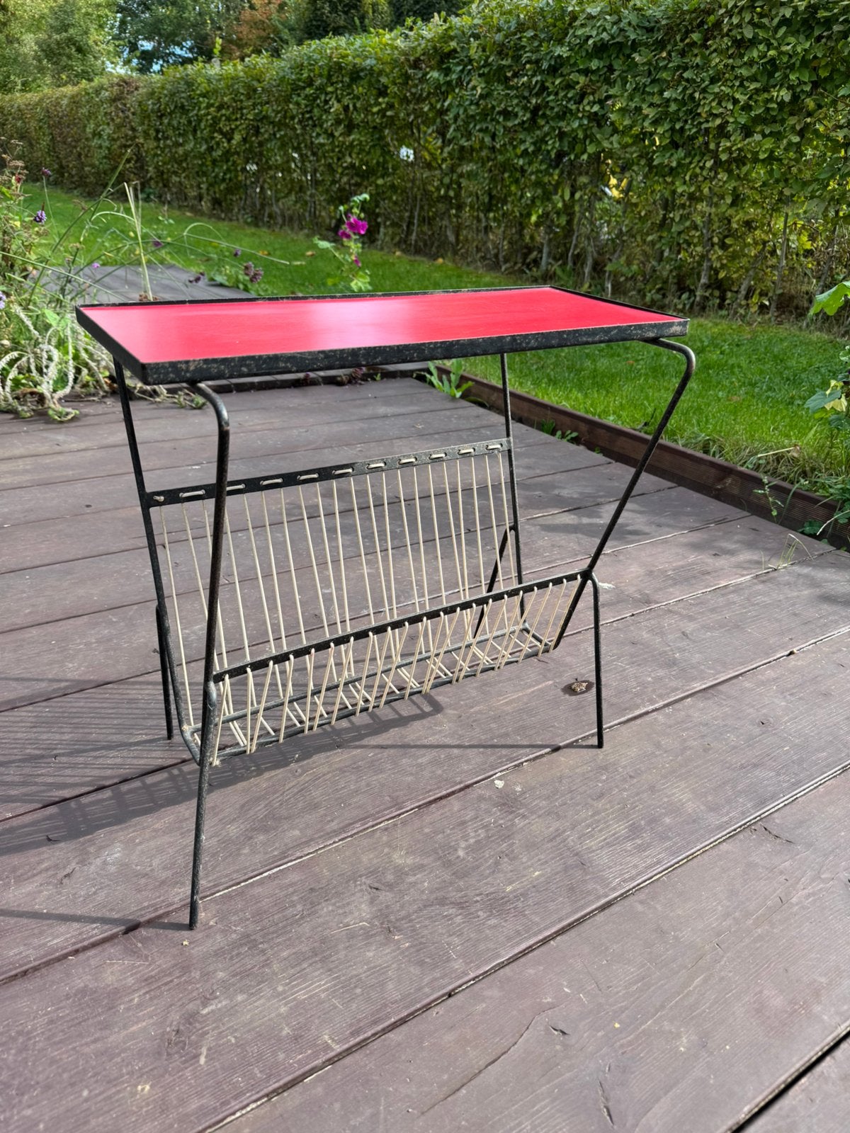 Retro krantenhouder, Huis en Inrichting, Ophalen, Gebruikt