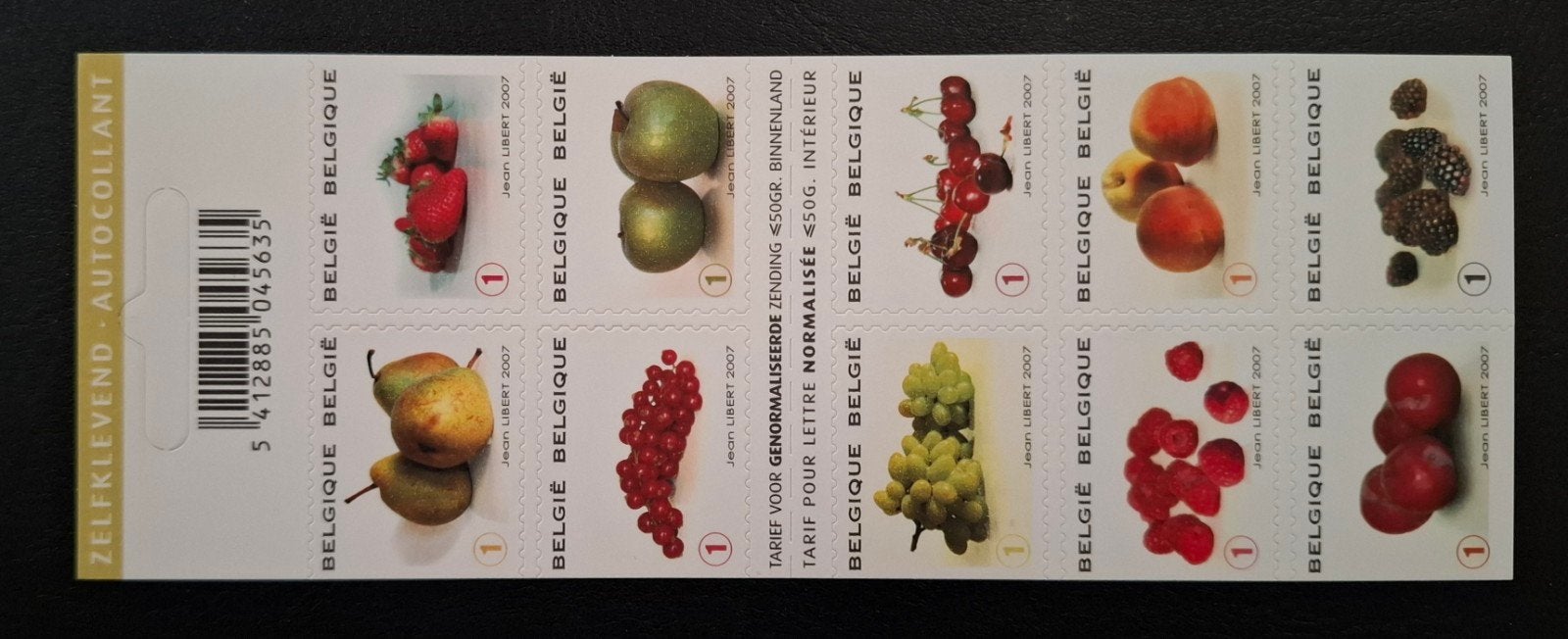 België: OBP 3685/94-B78 ** Fruit 2007., Frankeerzegel, Ophalen of Verzenden, Zonder stempel, Postfris