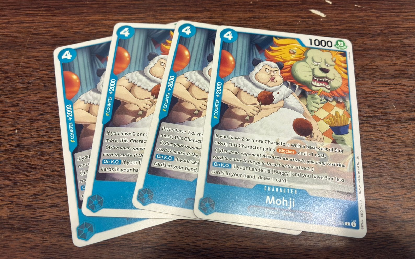 Mohji (ST25-005) play setje /one piece, Hobby en Vrije tijd, Verzamelkaartspellen | Magic the Gathering, Ophalen of Verzenden