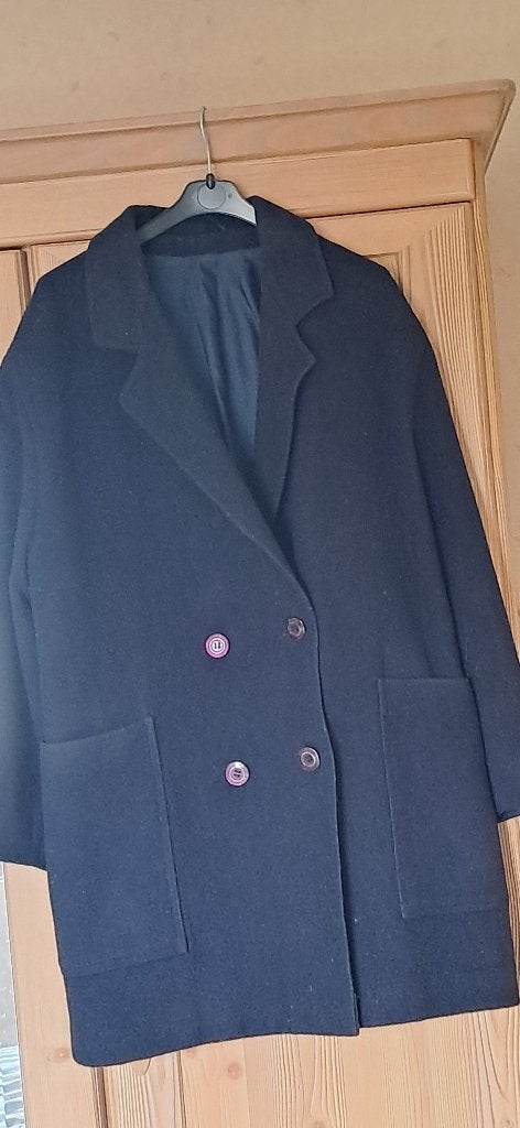 Vêtements : veste d'hiver, duffle-coat, femme taille 38 - 40, Enlèvement, Porté, Taille 38/40 (M), Bleu
