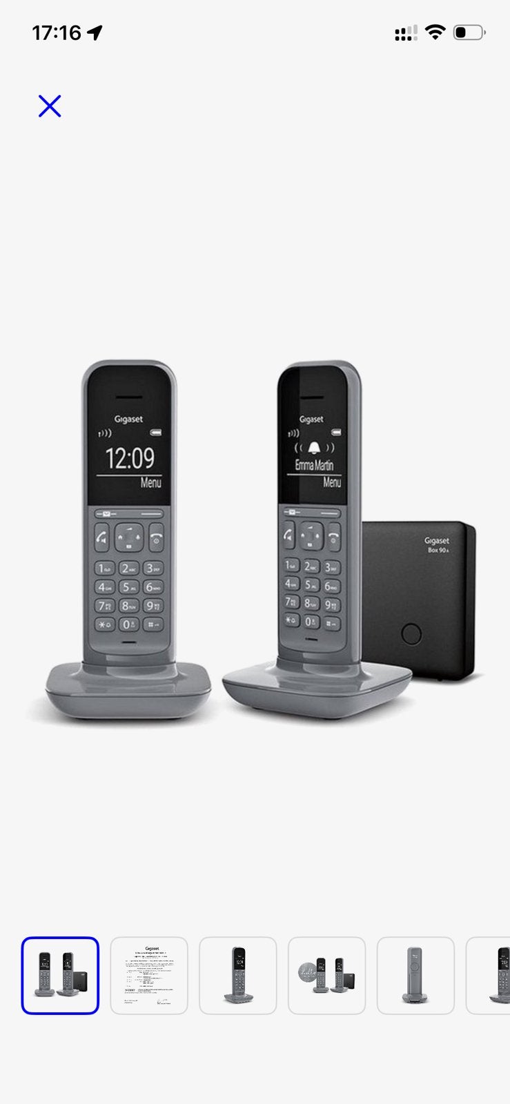 Gigaset CL390A - Duo Dect telefoon - Met antwoordapparaat, Ophalen of Verzenden, Zo goed als nieuw, 2 handsets