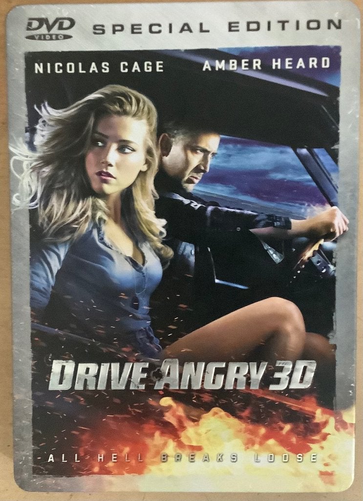 Drive Angry 3D (2011) Steelcase Dvd Nicolas Cage,Amber Heard, Action, Enlèvement ou Envoi, Anglais, Néerlandais